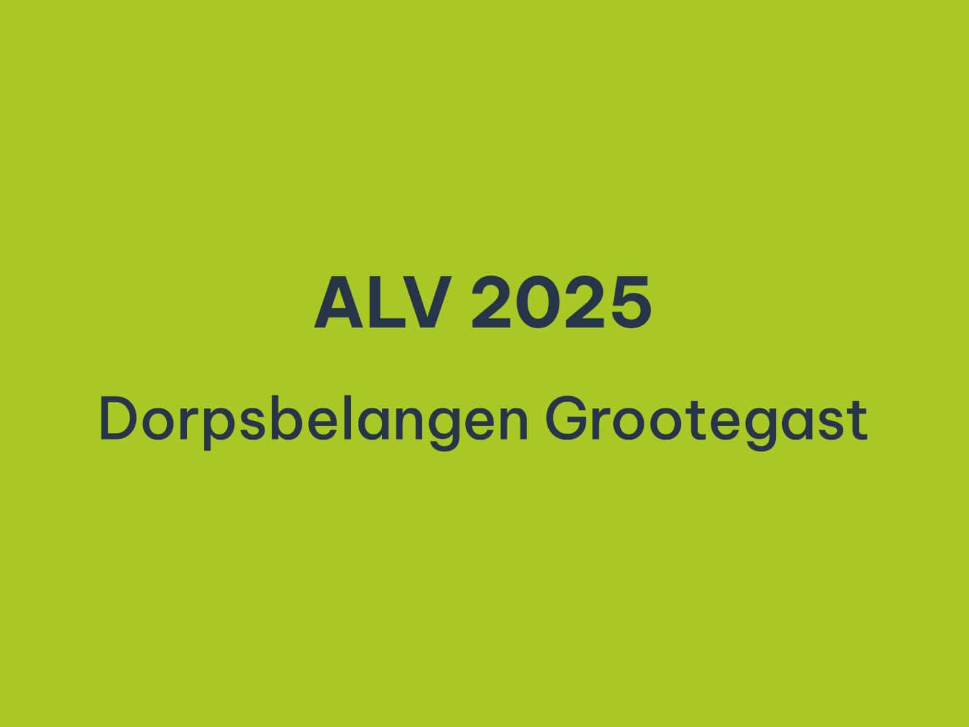 Dorpsbelangen Grootegast