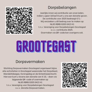 Je kan Dorpsbelangen Grootegast helpen met een donatie