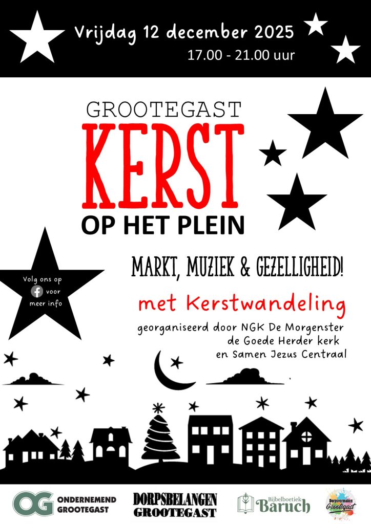 Kertst op het plein in Grootegast 2025