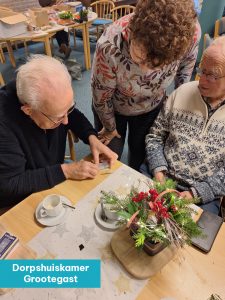 ontmoet elkaar in de dorpshuiskamer in grootegast