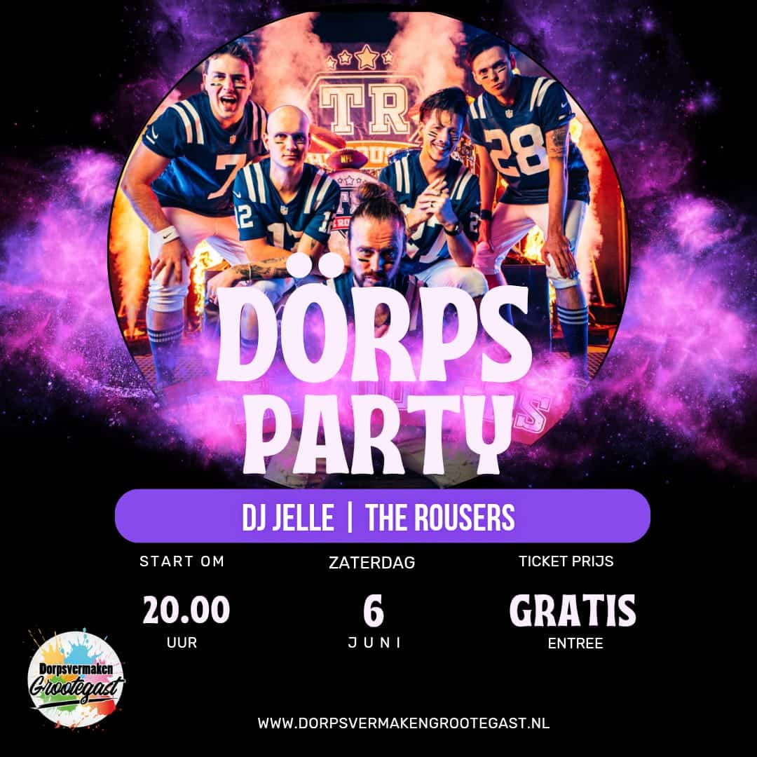 dorpsfeest Grootegast met the Rousers