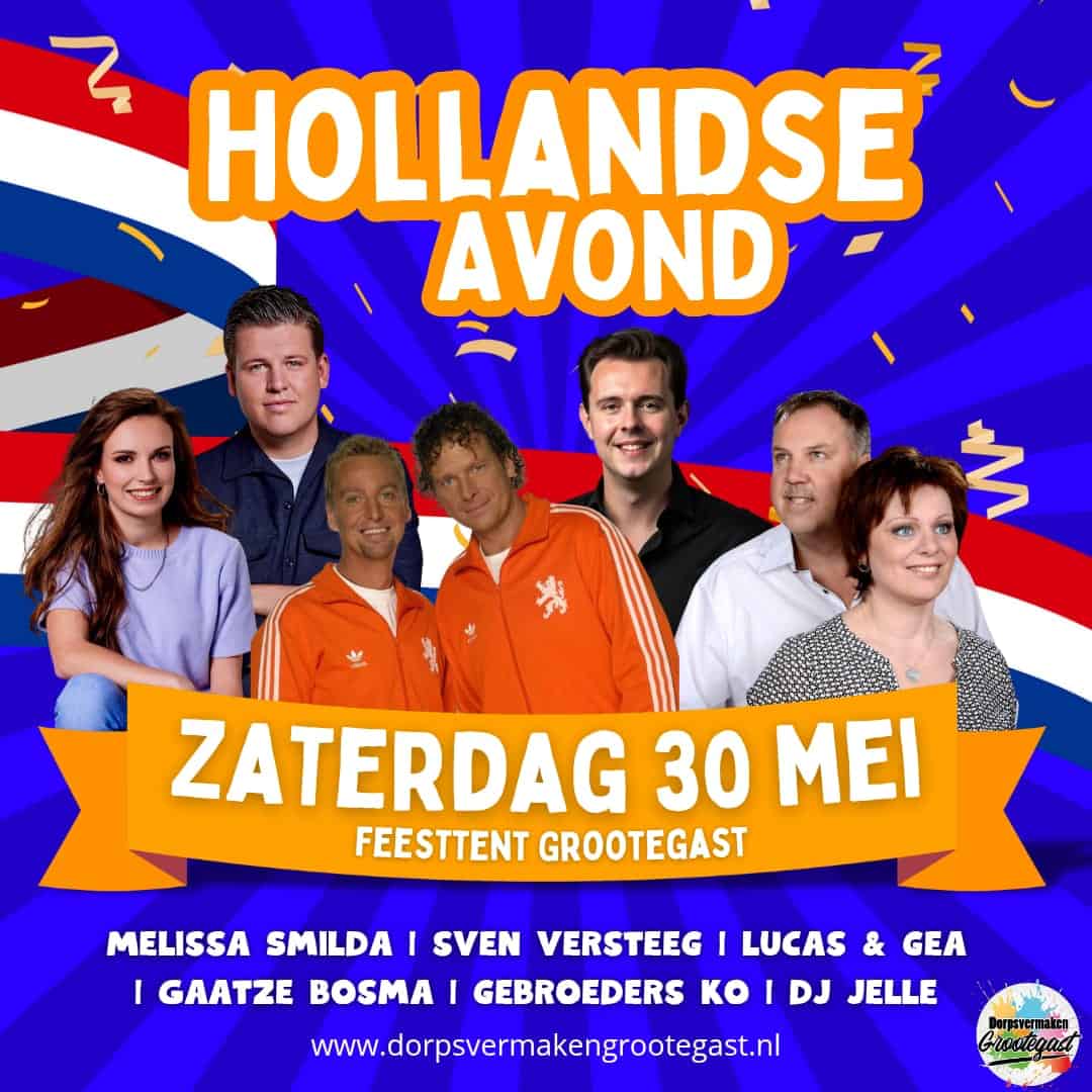 Hollandse avond dorpsfeest Grootegast