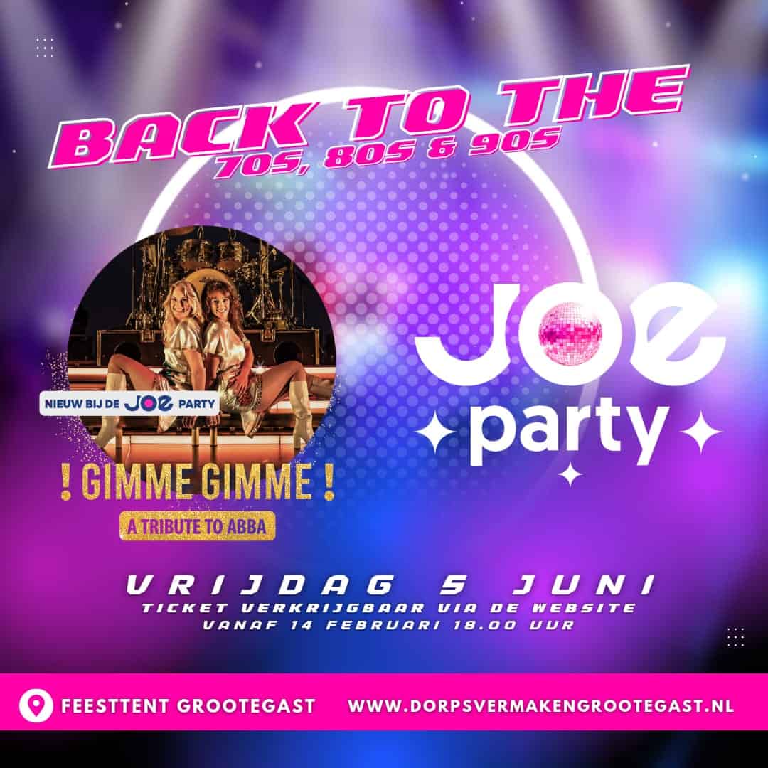 70's 80's en 90's avond dorpsfeest Grootegast