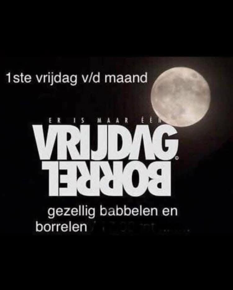 vrijdagborrel bij café de Klap in Grootegast