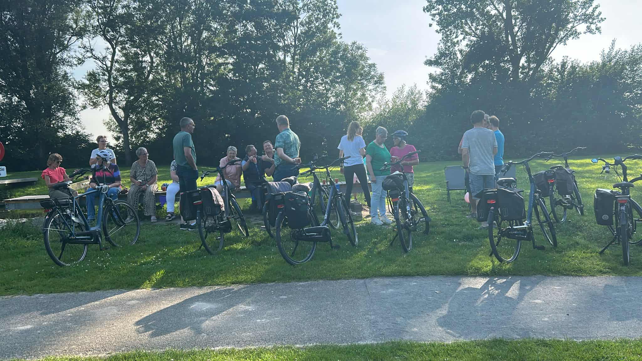 fietstocht dorpsfeest Grootegast