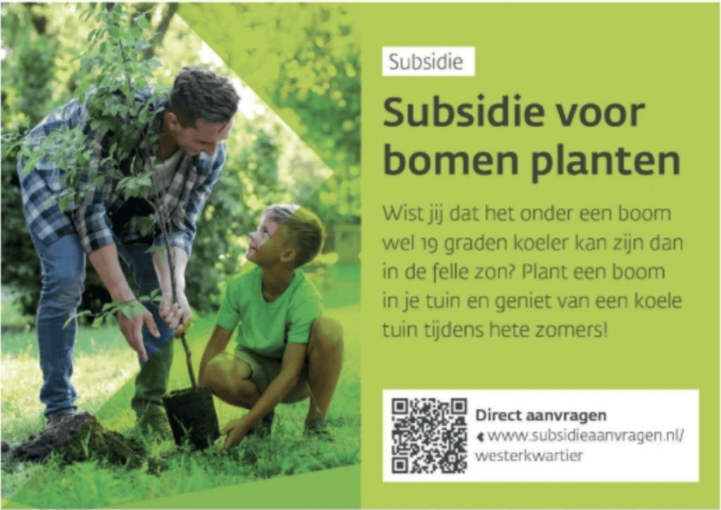 subsidie op boomaanplant 2026