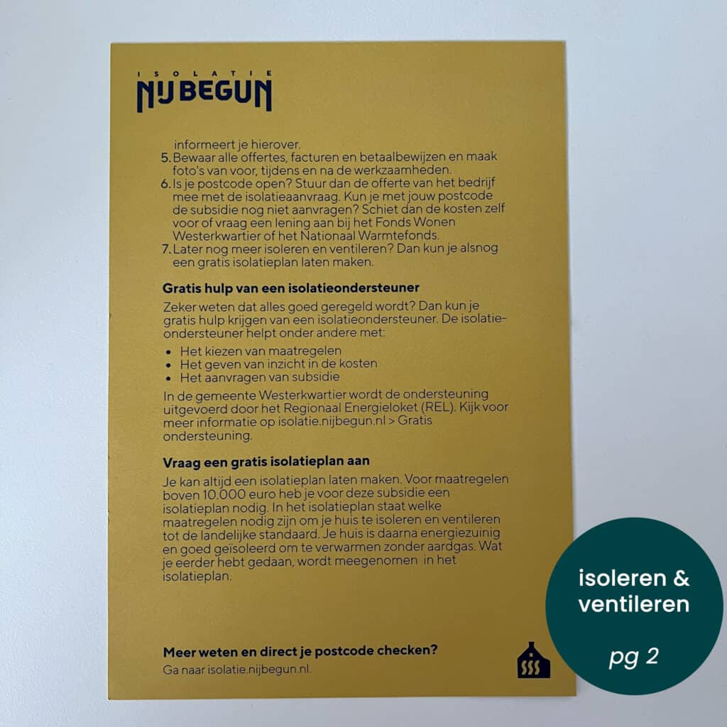 subsidie verduurzamen door Nij Begun voor inwoners Grootegast