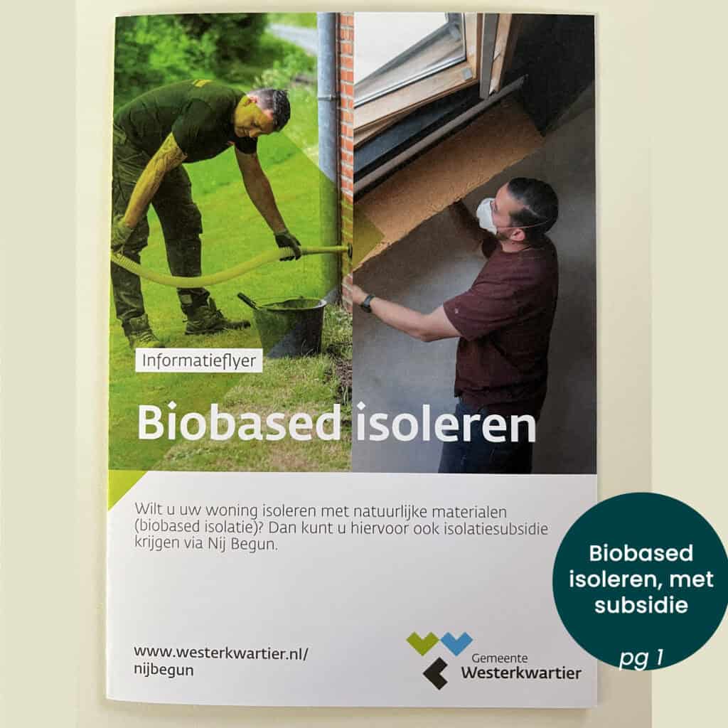 bio based verduurzamen, subsidie voor inwoners Grootegast