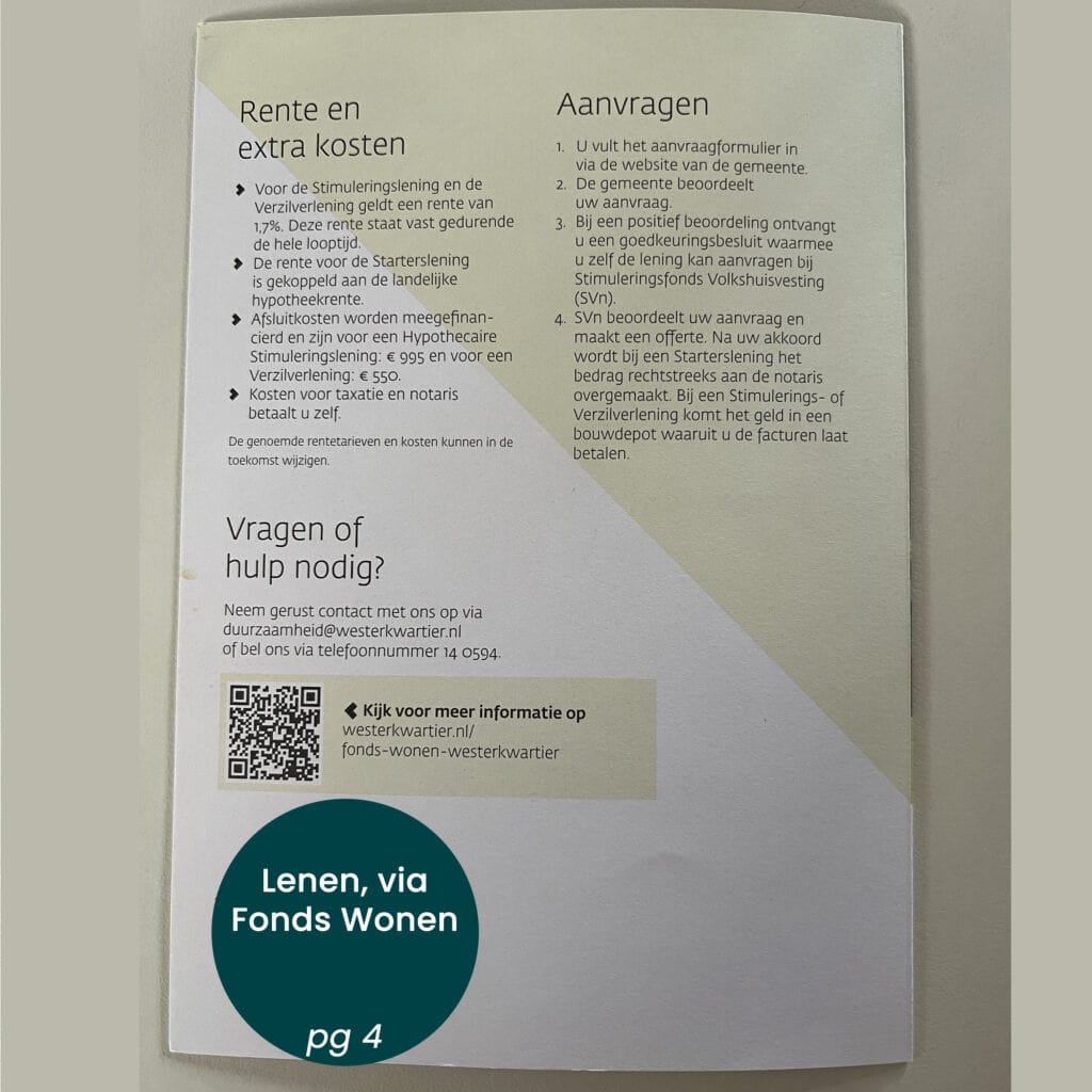 extra subsidie door de gemeente vanuit Fonds Wonen voor inwoners Grootegast die voor verduurzamen met Nij Begun